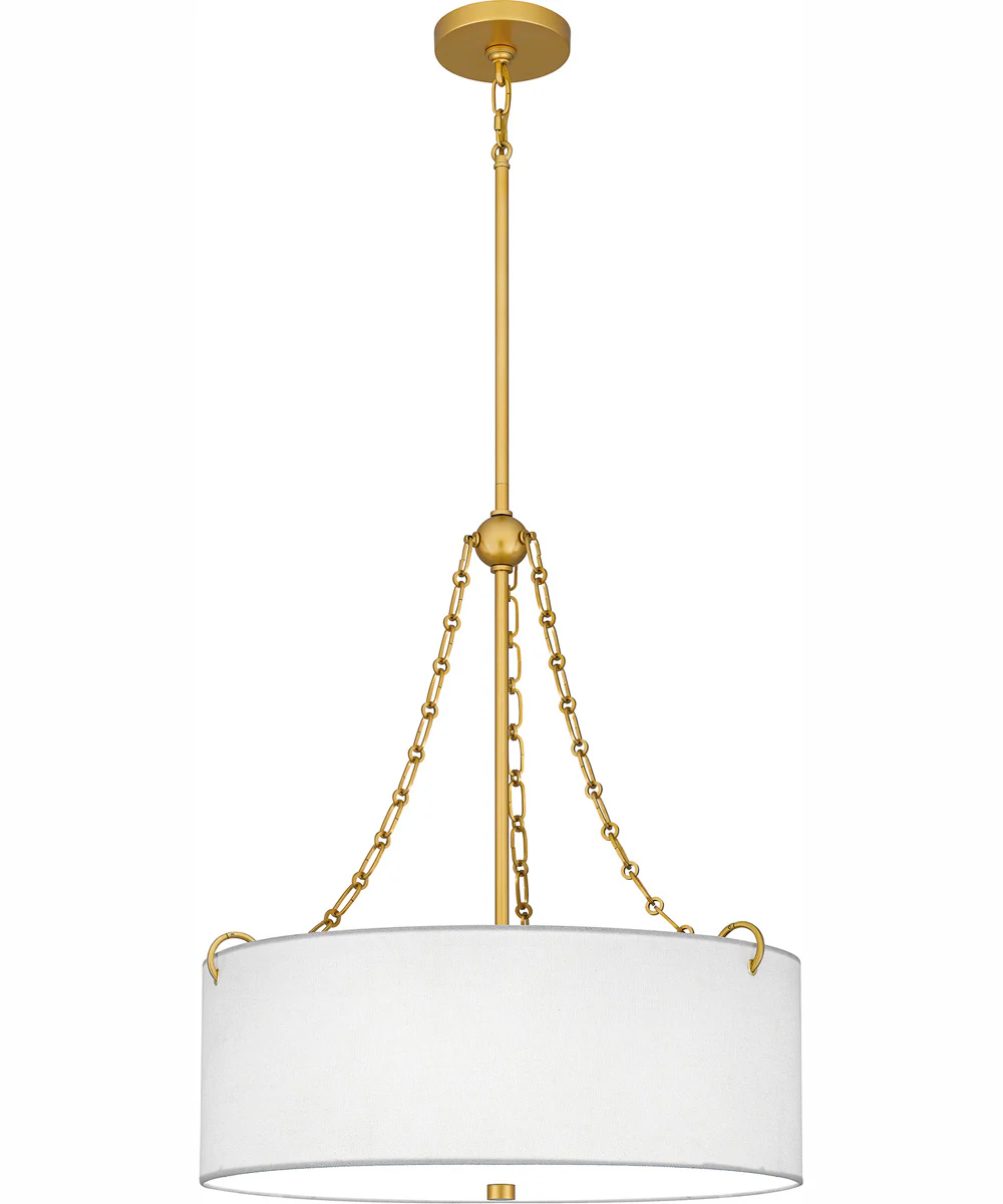 Quoizel Oversized Pendant 4-light Pendant Painted Brass - Image 2