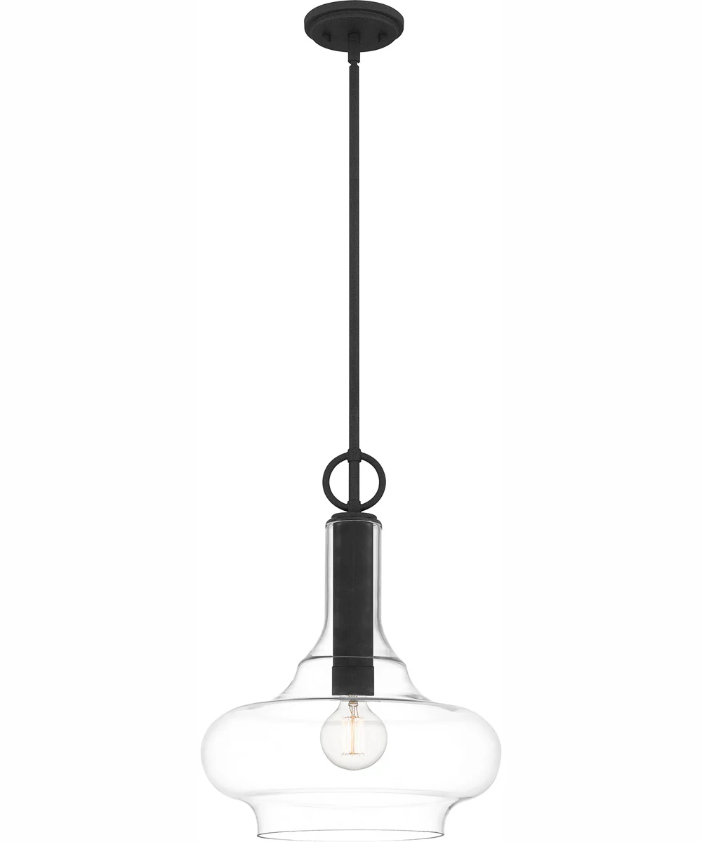 Quoizel Pendant 1-light Pendant Mottled Black - Image 2