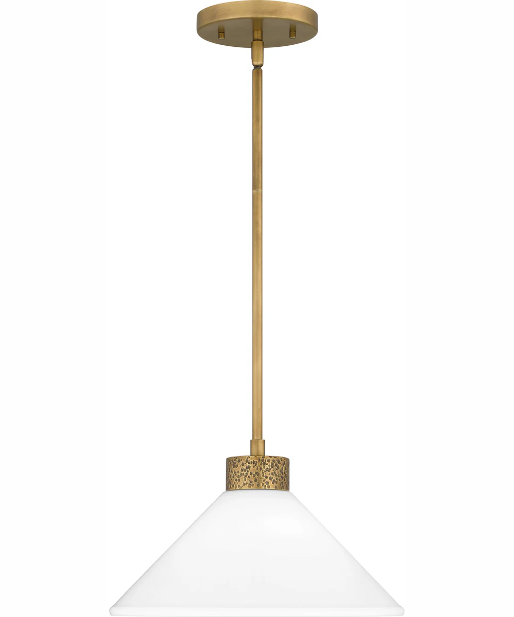 Quoizel Pendant 1-light Pendant Weathered Brass - Image 4