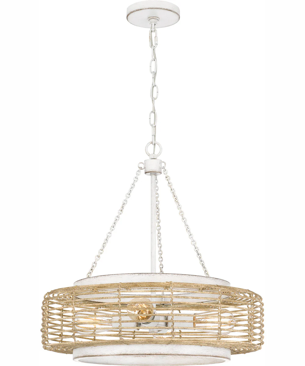 Quoizel Pendant 4-light Pendant Antique White - Image 2