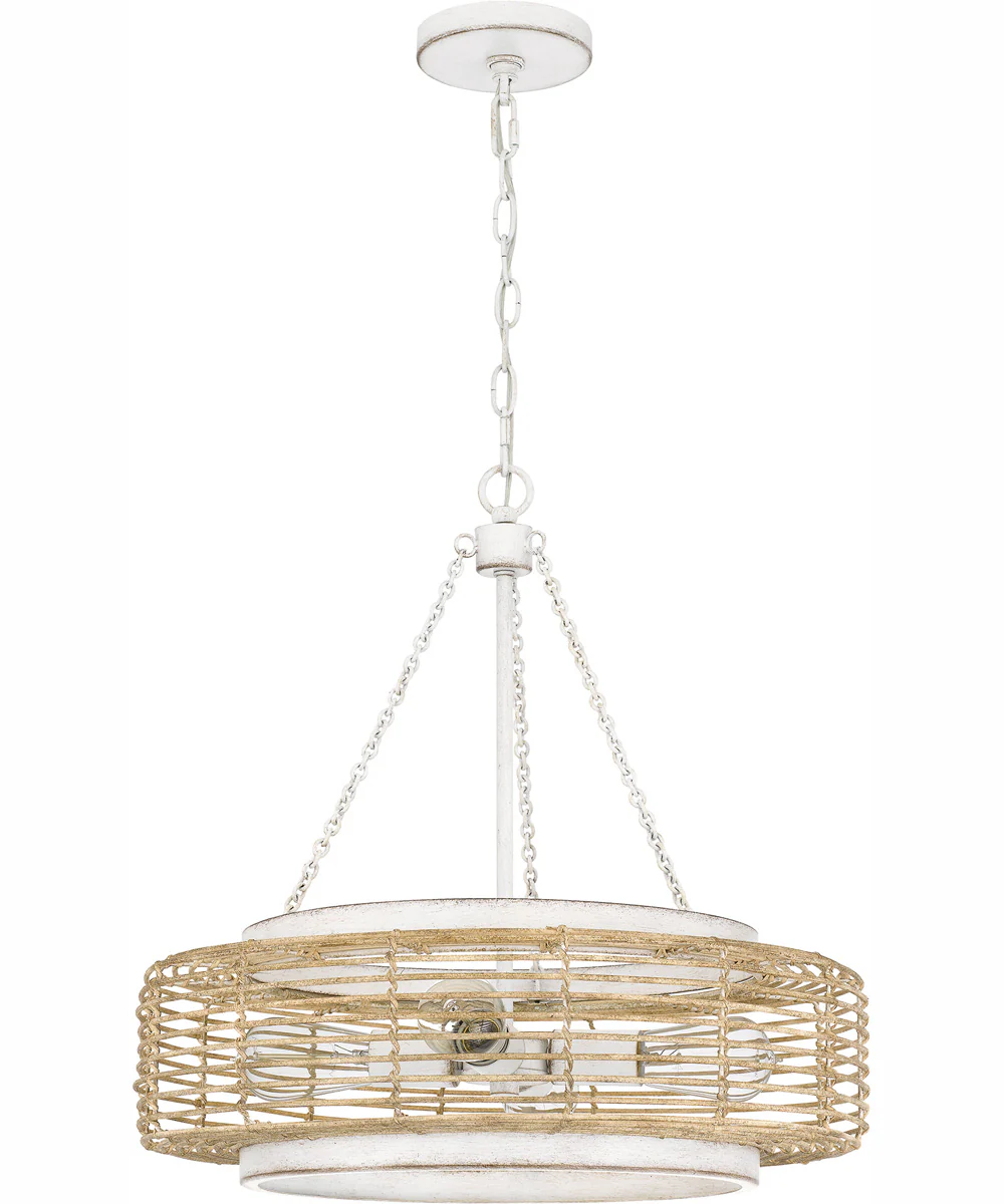 Quoizel Pendant 4-light Pendant Antique White - Image 3