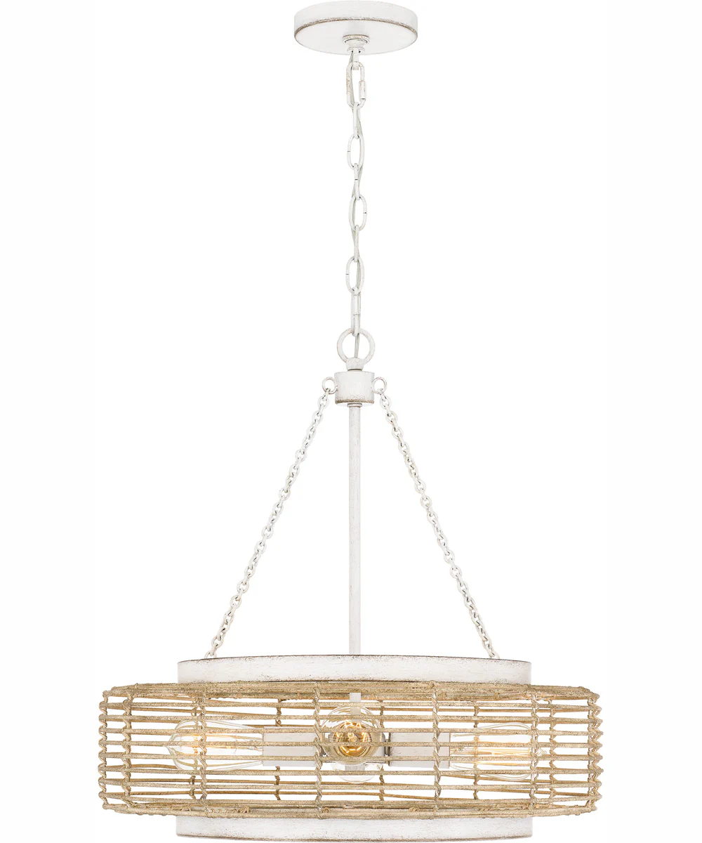 Quoizel Pendant 4-light Pendant Antique White - Image 4
