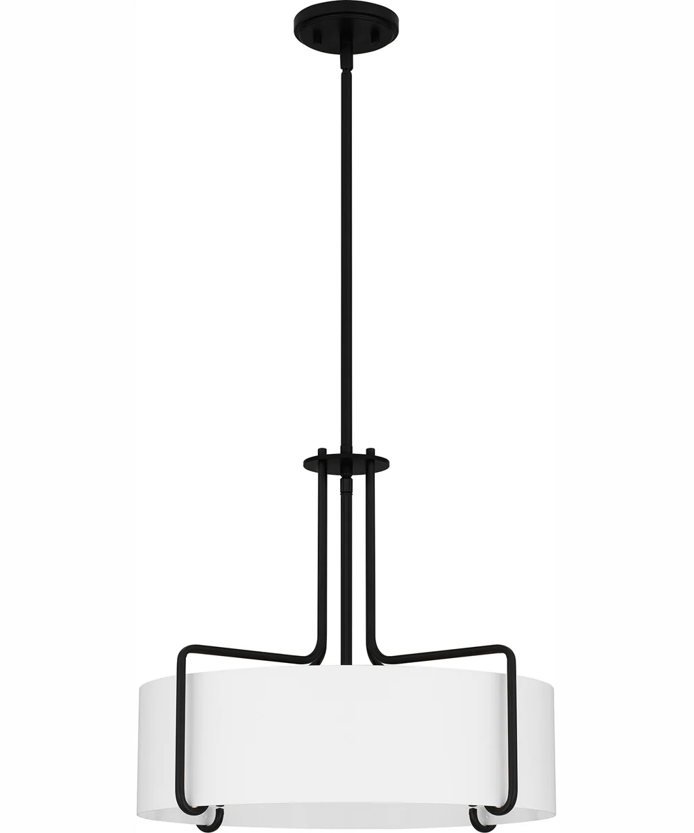 Quoizel Pendant 4-light Pendant Matte Black - Image 3