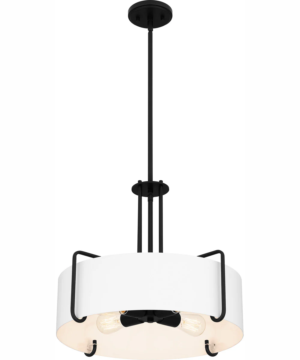 Quoizel Pendant 4-light Pendant Matte Black - Image 5