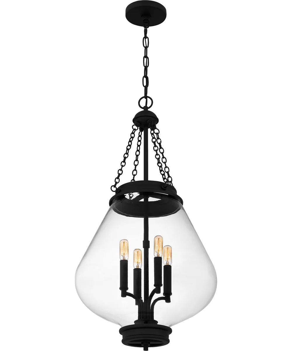 Quoizel Pendant 4-light Pendant Matte Black - Image 4