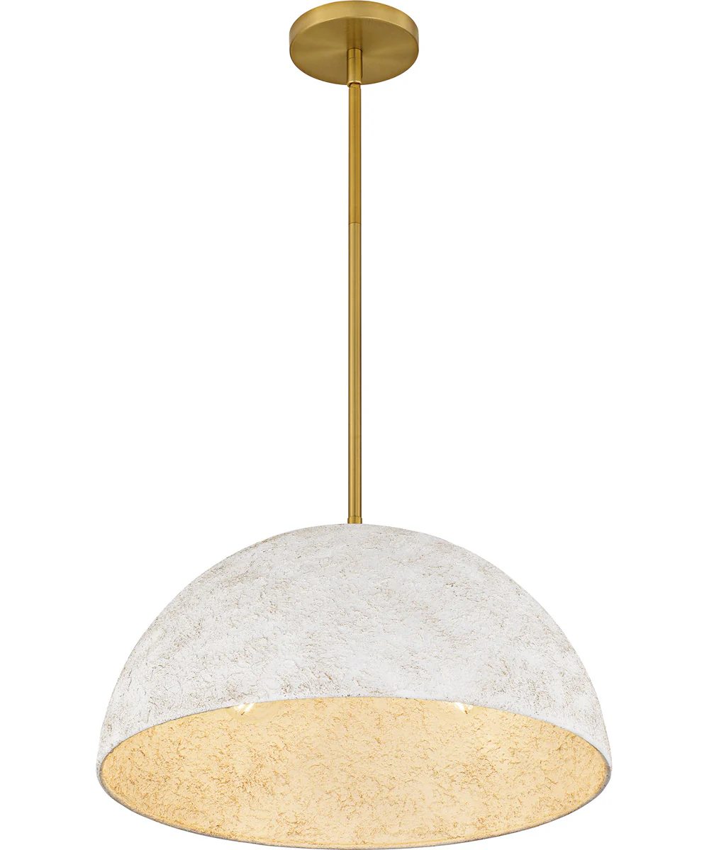 Quoizel Pendant Large 3-light Pendant Brushed Gold - Image 4