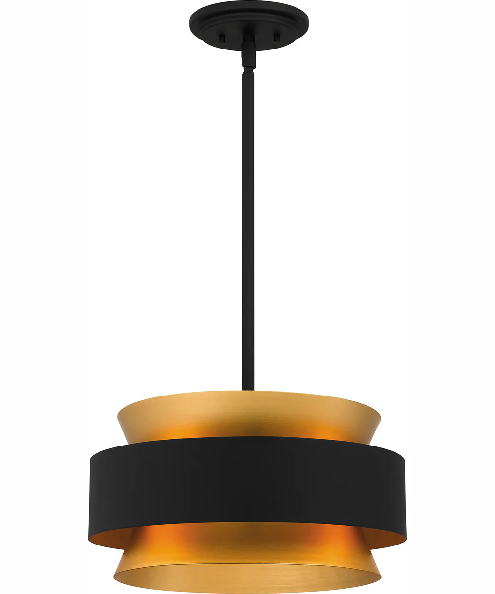 Quoizel Pendant Large 3-light Pendant Earth Black - Image 2