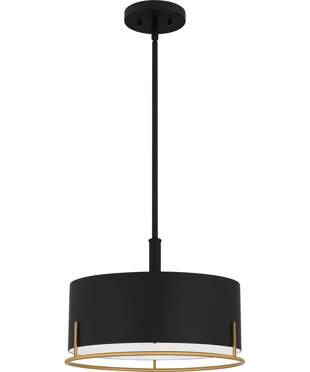 Quoizel Pendant Large 3-light Pendant Matte Black - Image 3