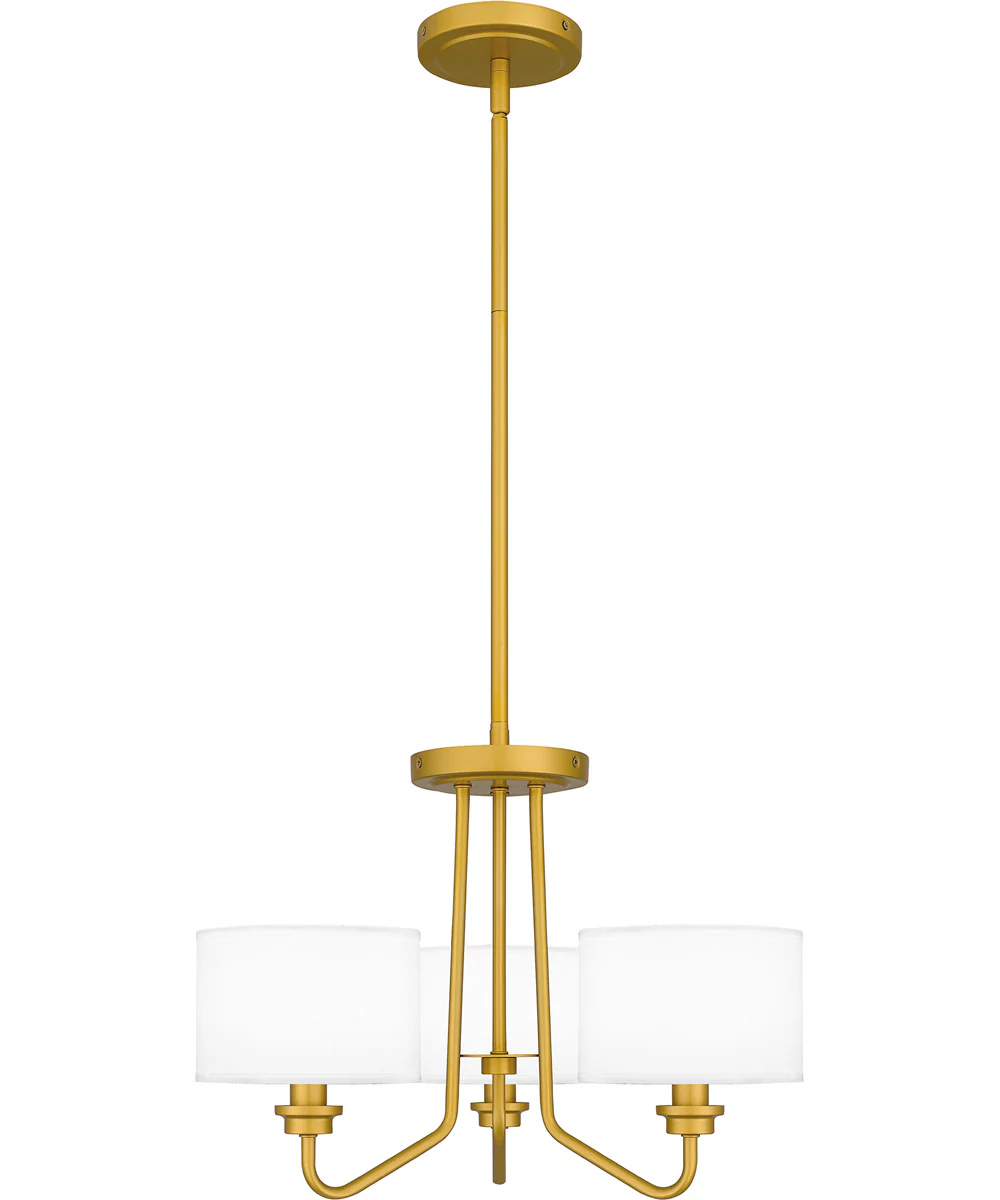 Quoizel Pendant Large 3-light Pendant Painted Brass - Image 4
