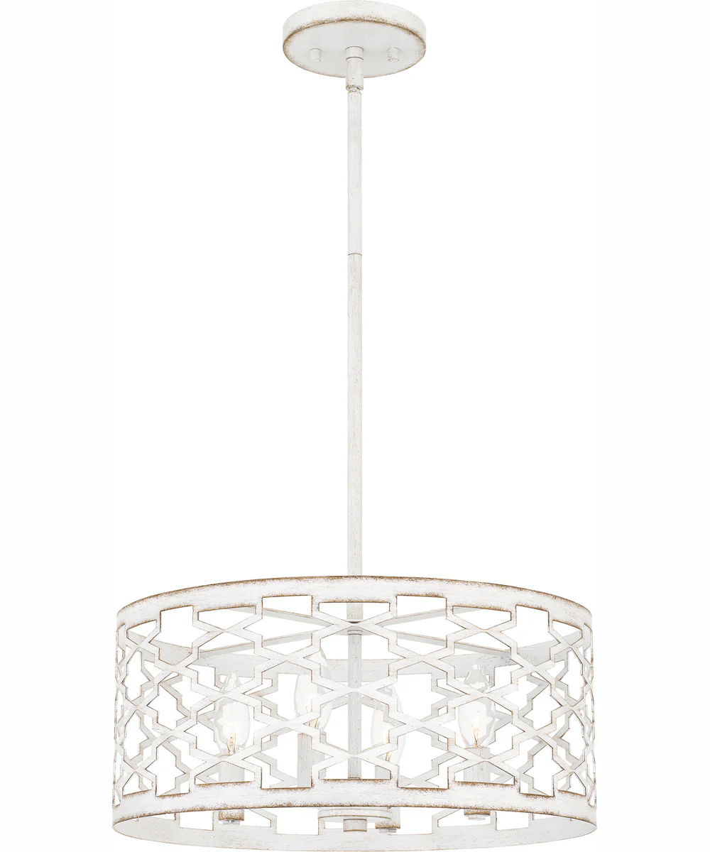 Quoizel Pendant Large 4-light Pendant Antique White - Image 2