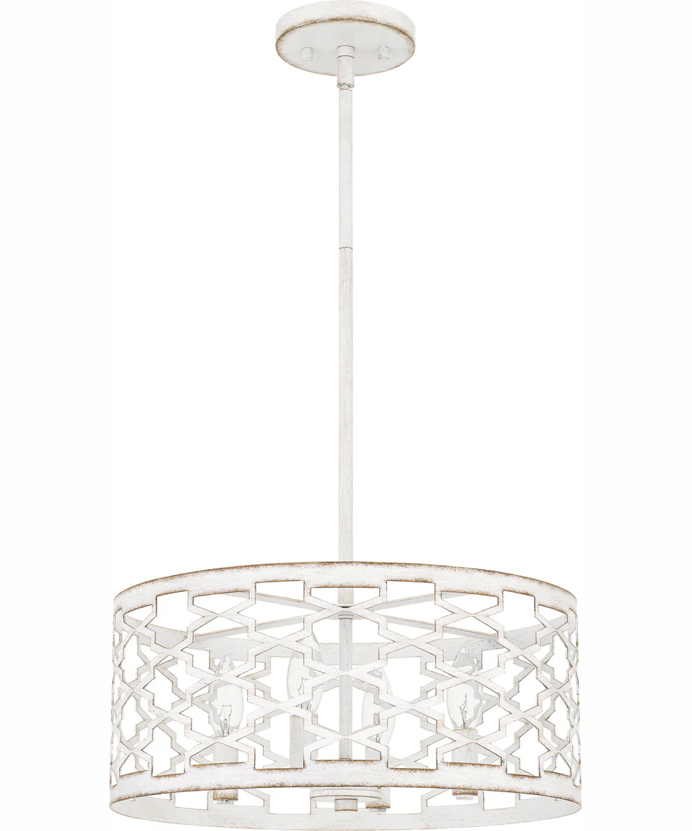 Quoizel Pendant Large 4-light Pendant Antique White - Image 3