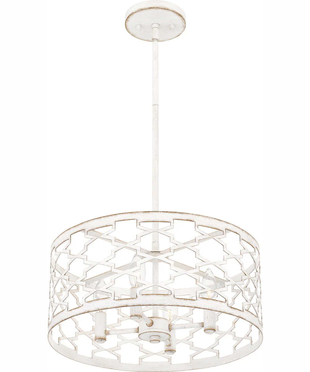 Quoizel Pendant Large 4-light Pendant Antique White - Image 5