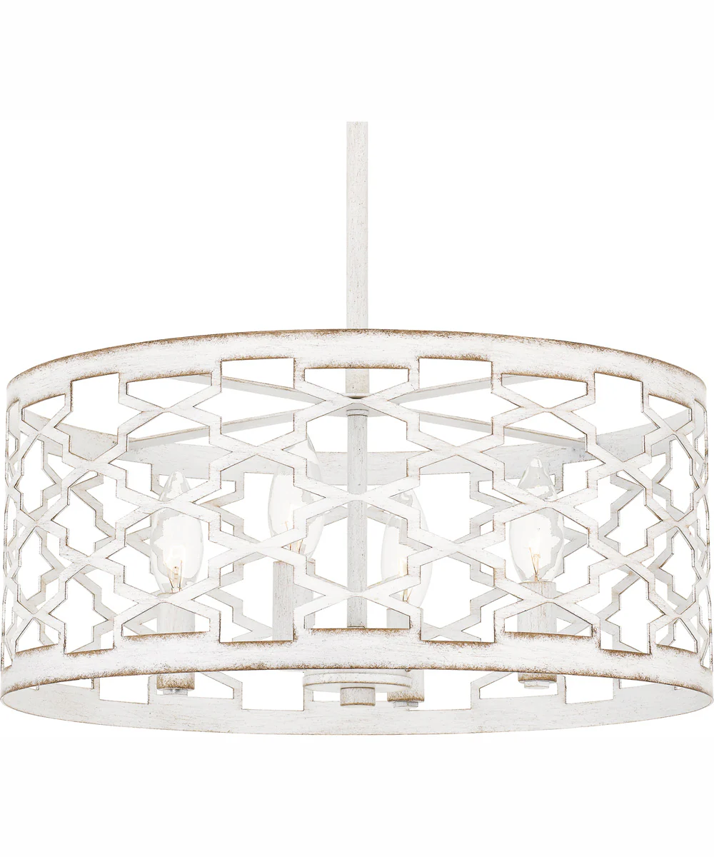 Quoizel Pendant Large 4-light Pendant Antique White - Image 6
