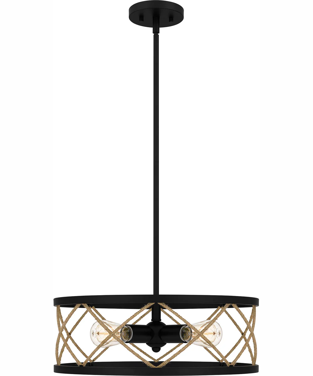 Quoizel Pendant Large 4-light Pendant Matte Black - Image 4
