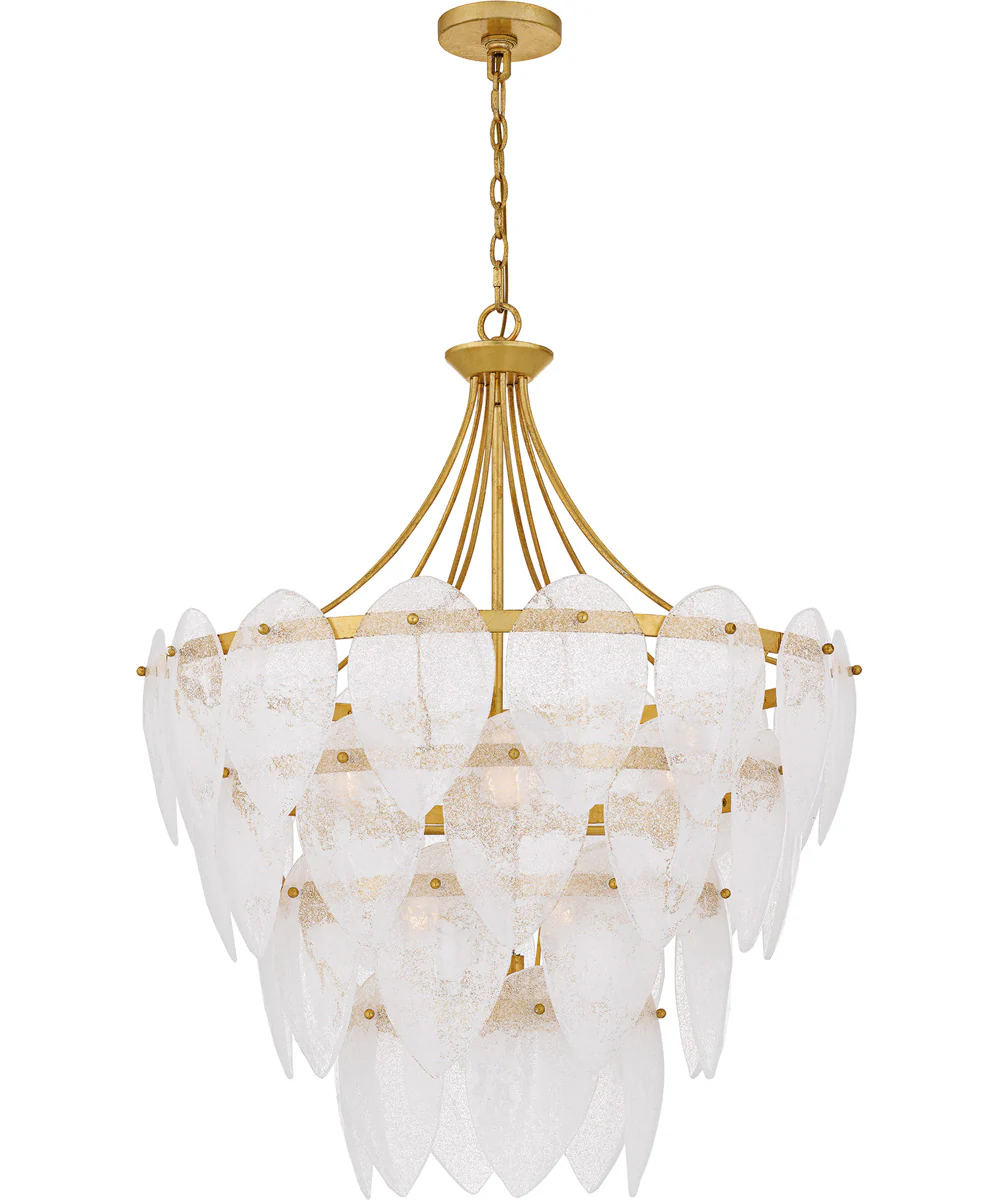 Quoizel Pendant Large 7-light Pendant Gold Leaf