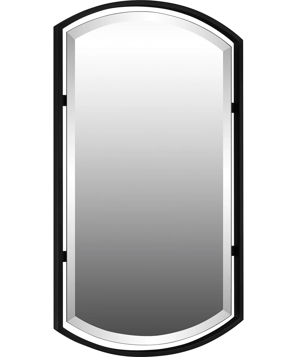 Quoizel Reflections Large Mirror Matte Black - Image 3