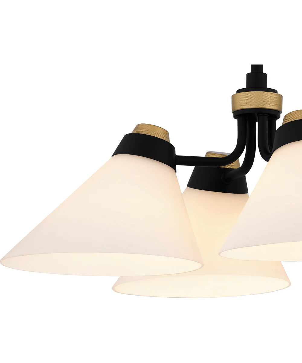 Quoizel Semi-Flush Mount Extra Large 4-light Semi Flush Mount Matte Black - Image 5