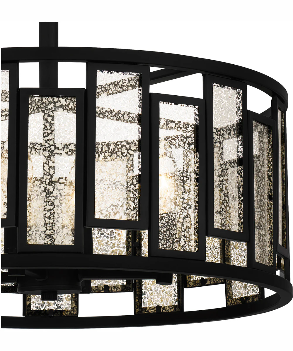 Quoizel Semi-Flush Mount Large 4-light Semi Flush Mount Matte Black - Image 6