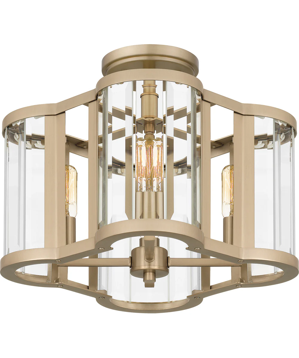 Quoizel Semi-Flush Mount Medium 4-light Semi Flush Mount Bronze Gold - Image 4
