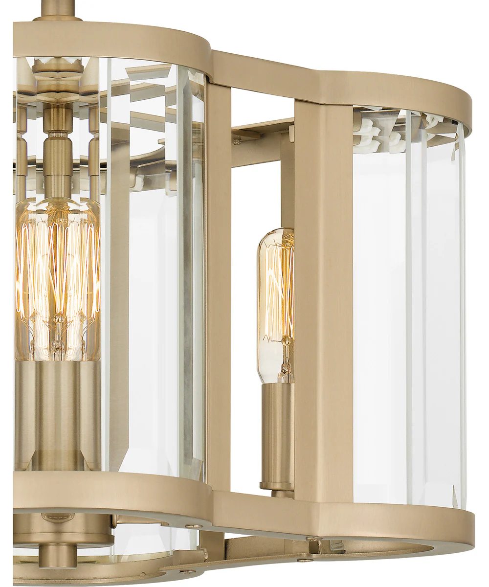 Quoizel Semi-Flush Mount Medium 4-light Semi Flush Mount Bronze Gold - Image 5