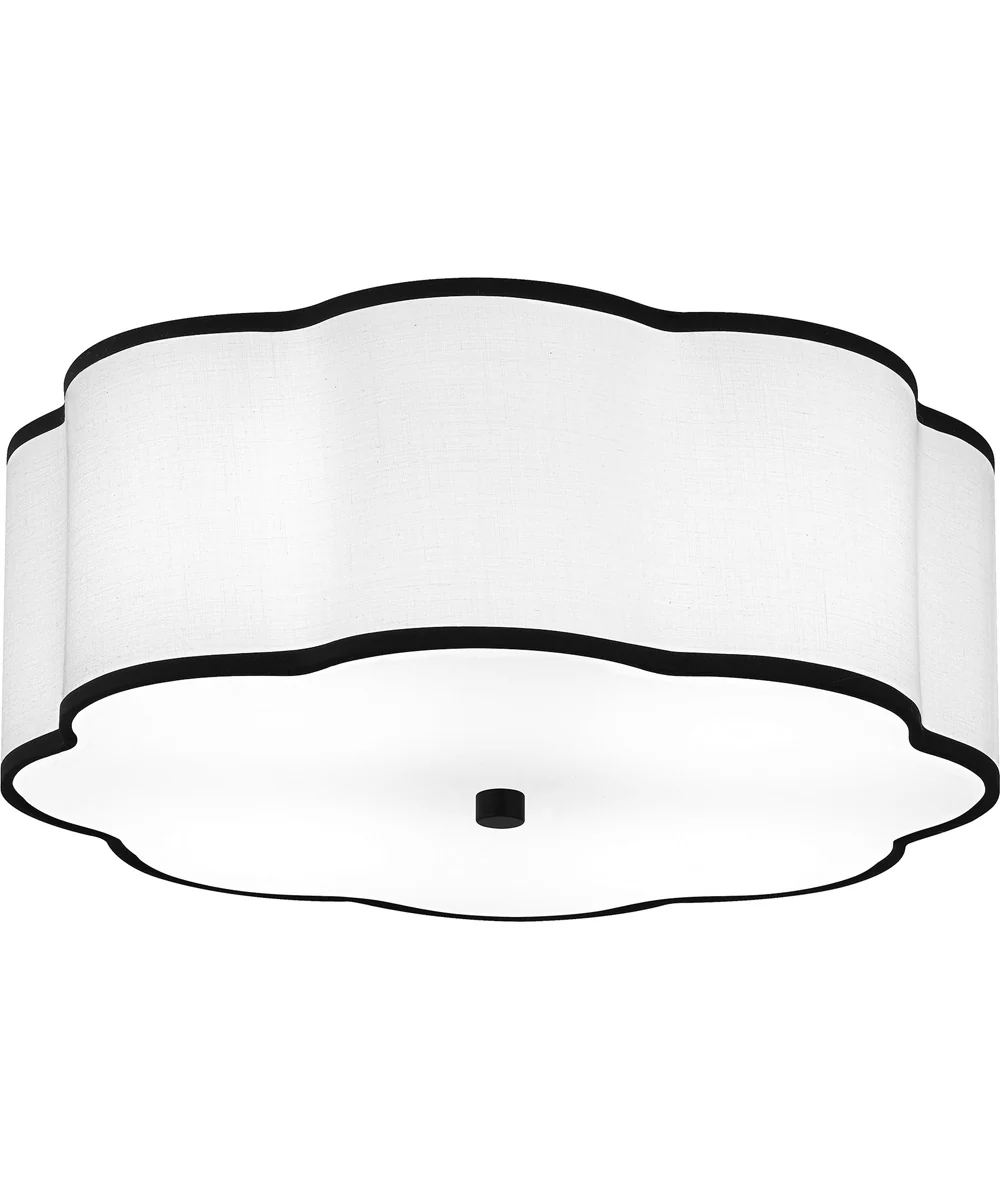 Quoizel Semi-Flush Mount Medium 4-light Semi Flush Mount Matte Black - Image 4