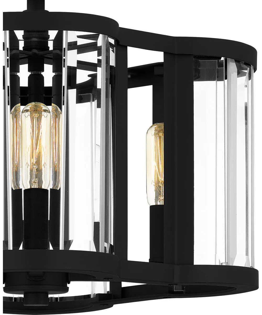 Quoizel Semi-Flush Mount Medium 4-light Semi Flush Mount Matte Black - Image 5
