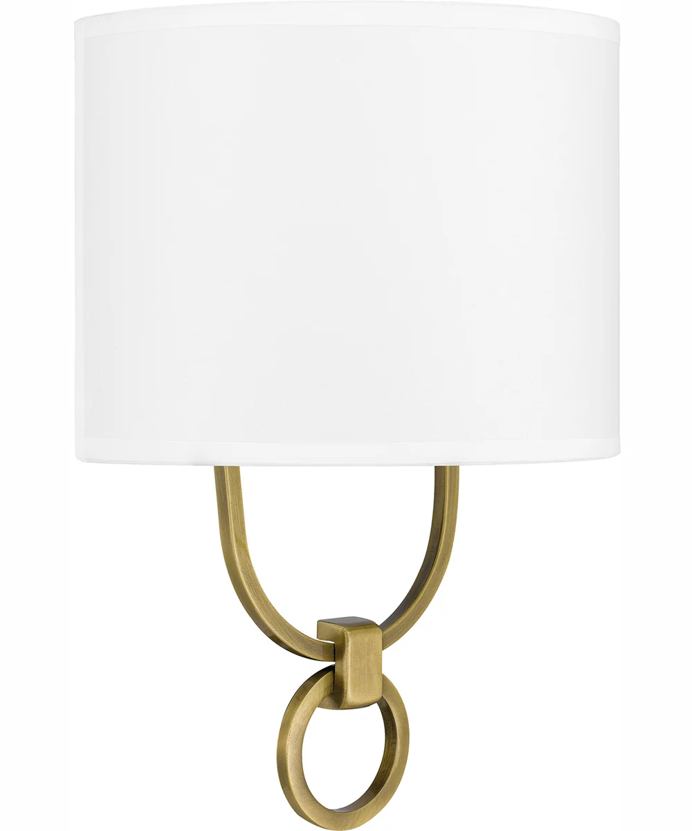 Quoizel Wood Small 1-light Wall Sconce Aged Brass - Image 2
