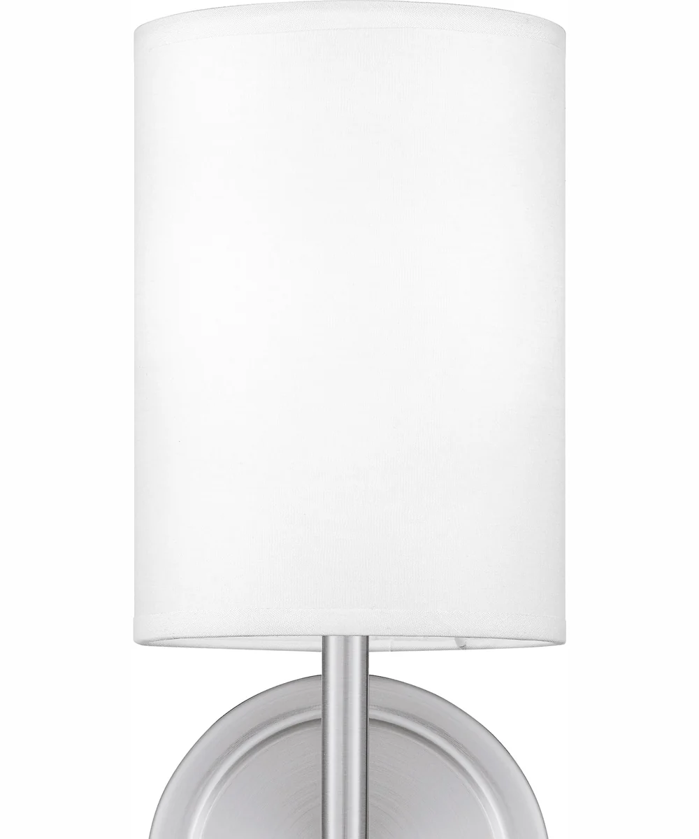 Quoizel Wood Small 1-light Wall Sconce Antique Polished Nickel - Image 6