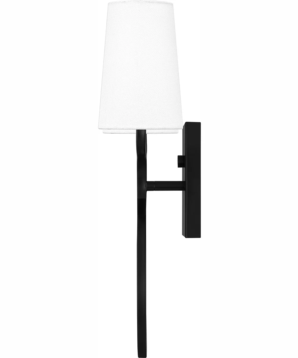 Quoizel Wood Small 2-light Wall Sconce Matte Black - Image 5