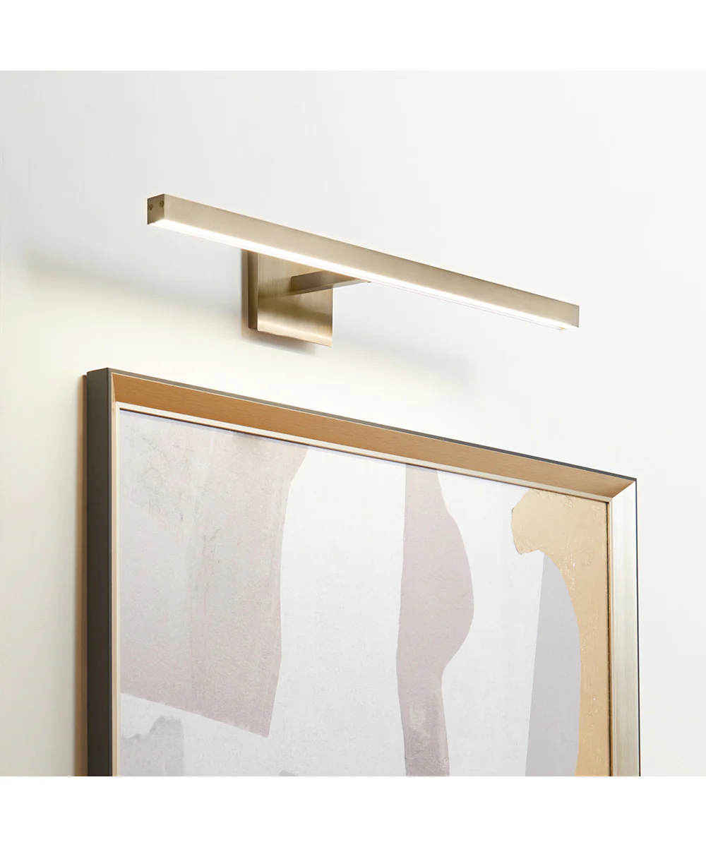 1-light LED Wall Mount Light Fixture Aged Brass - Image 7