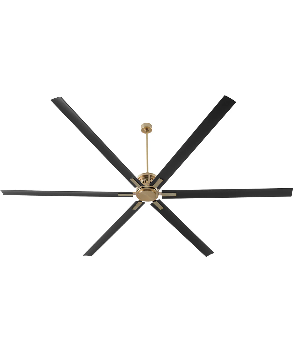 120" Zeus Patio Ceiling Fan Aged Brass - Image 2