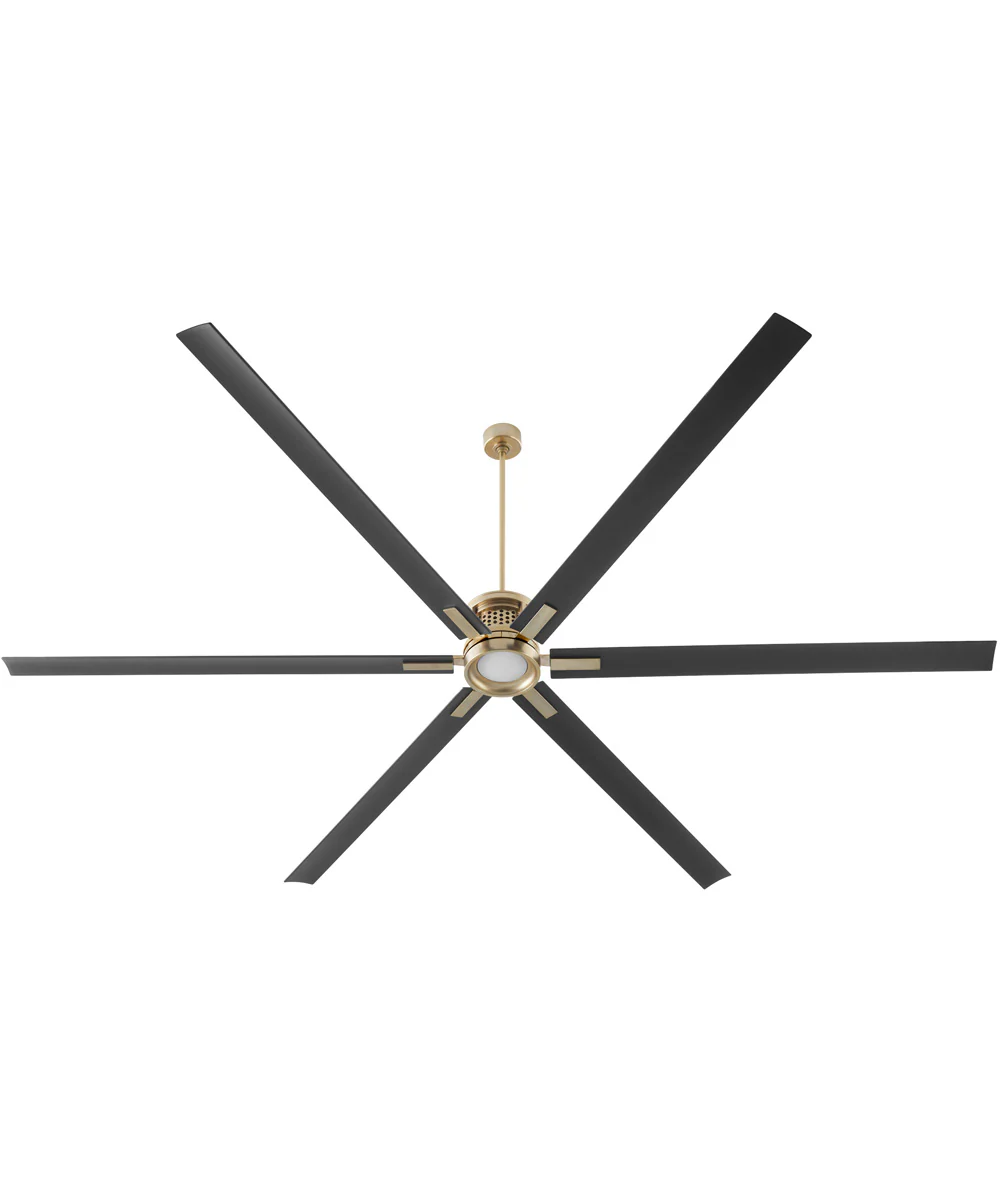 120" Zeus Patio Ceiling Fan Aged Brass - Image 3