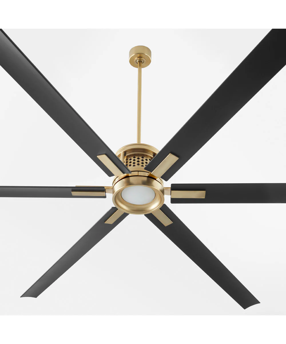 120" Zeus Patio Ceiling Fan Aged Brass - Image 6