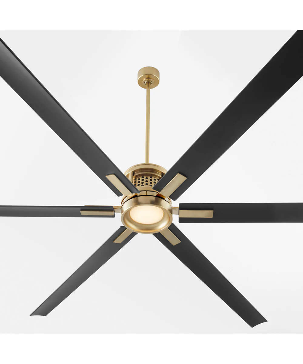 120" Zeus Patio Ceiling Fan Aged Brass - Image 8