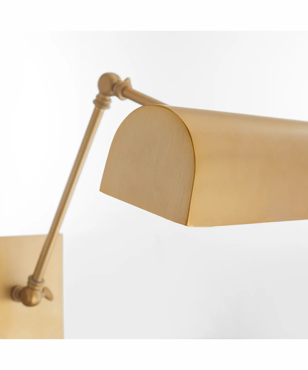 2-light Wall Mount Light Fixture Aged Brass - Image 6