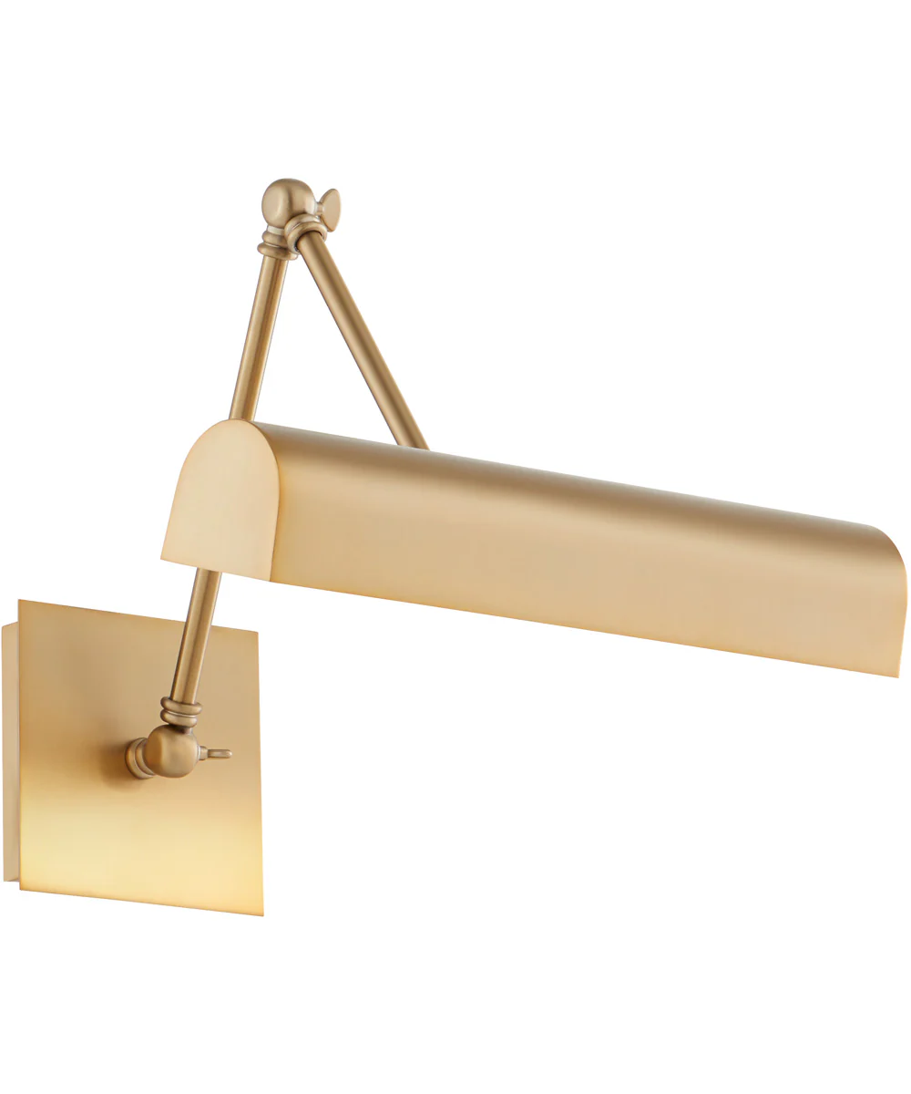 2-light Wall Mount Light Fixture Aged Brass - Image 2
