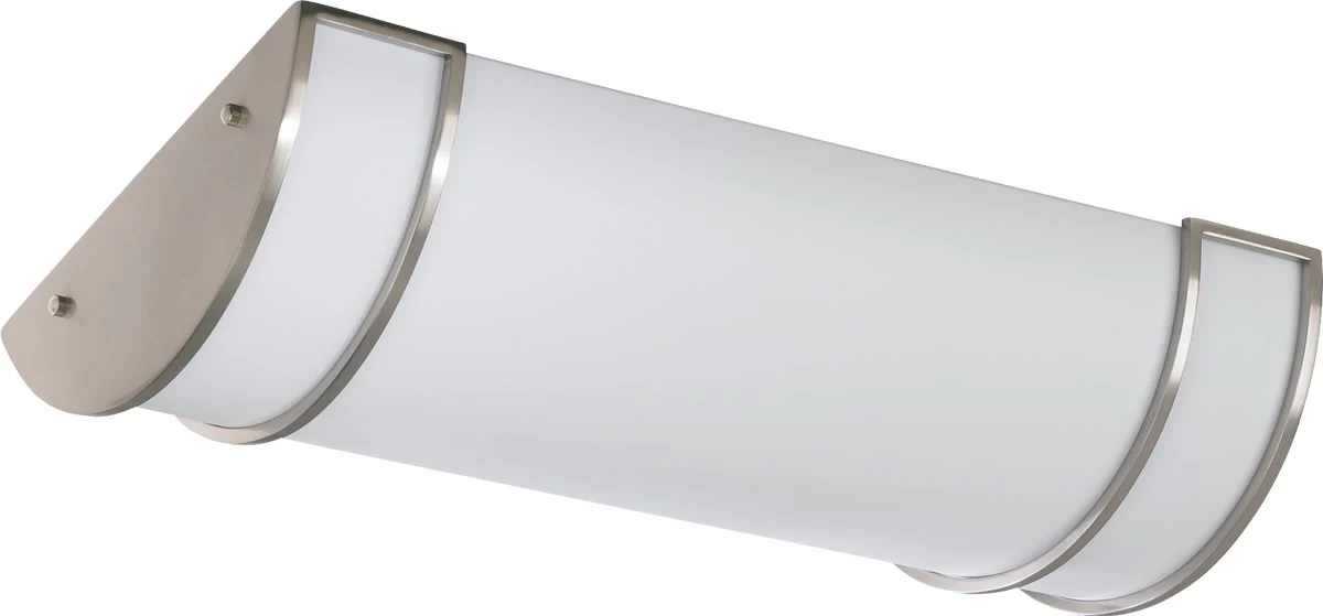 3-light LED Ceiling Flush Mount Satin Nickel - Image 2