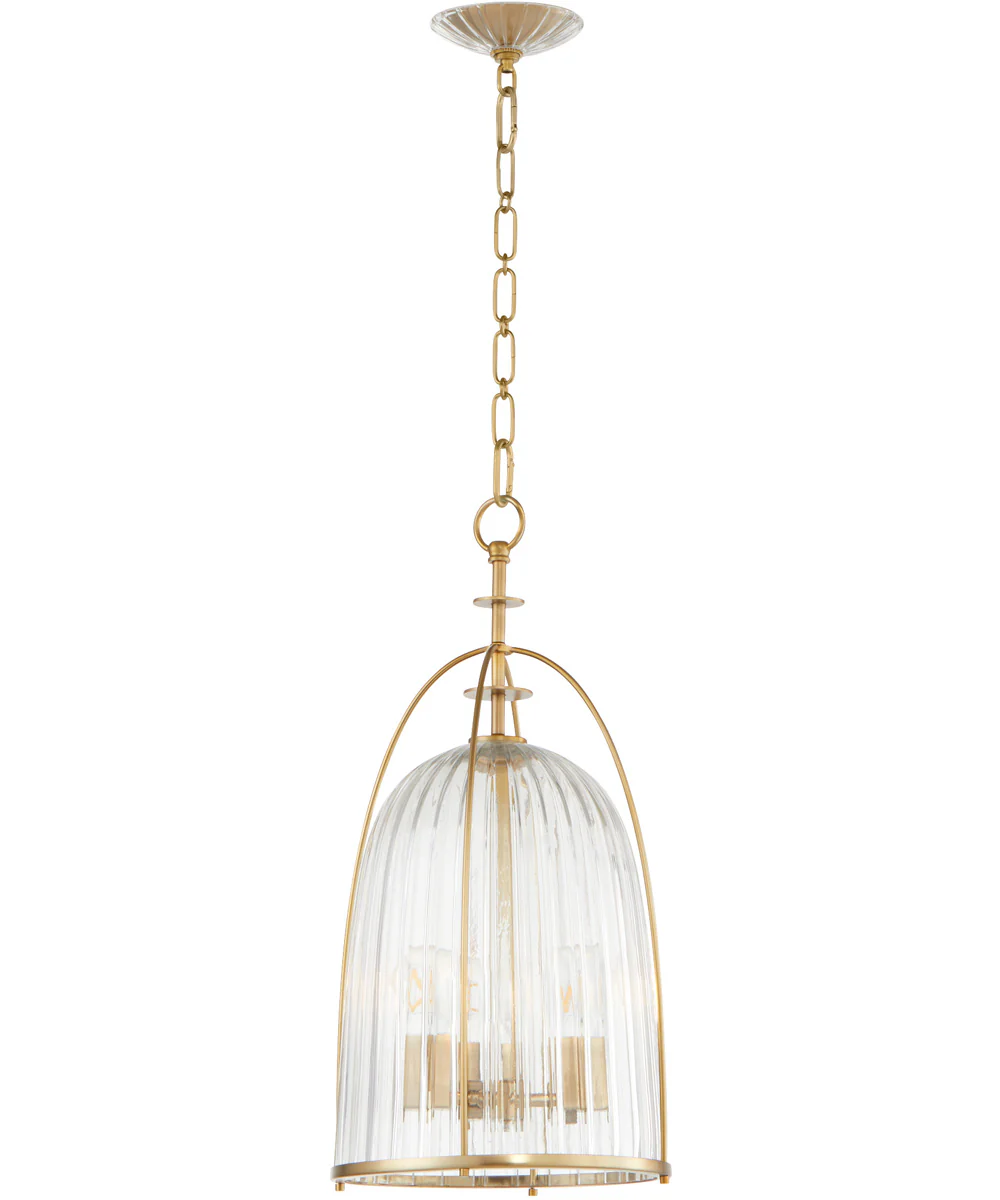 3-light Pendant Aged Brass