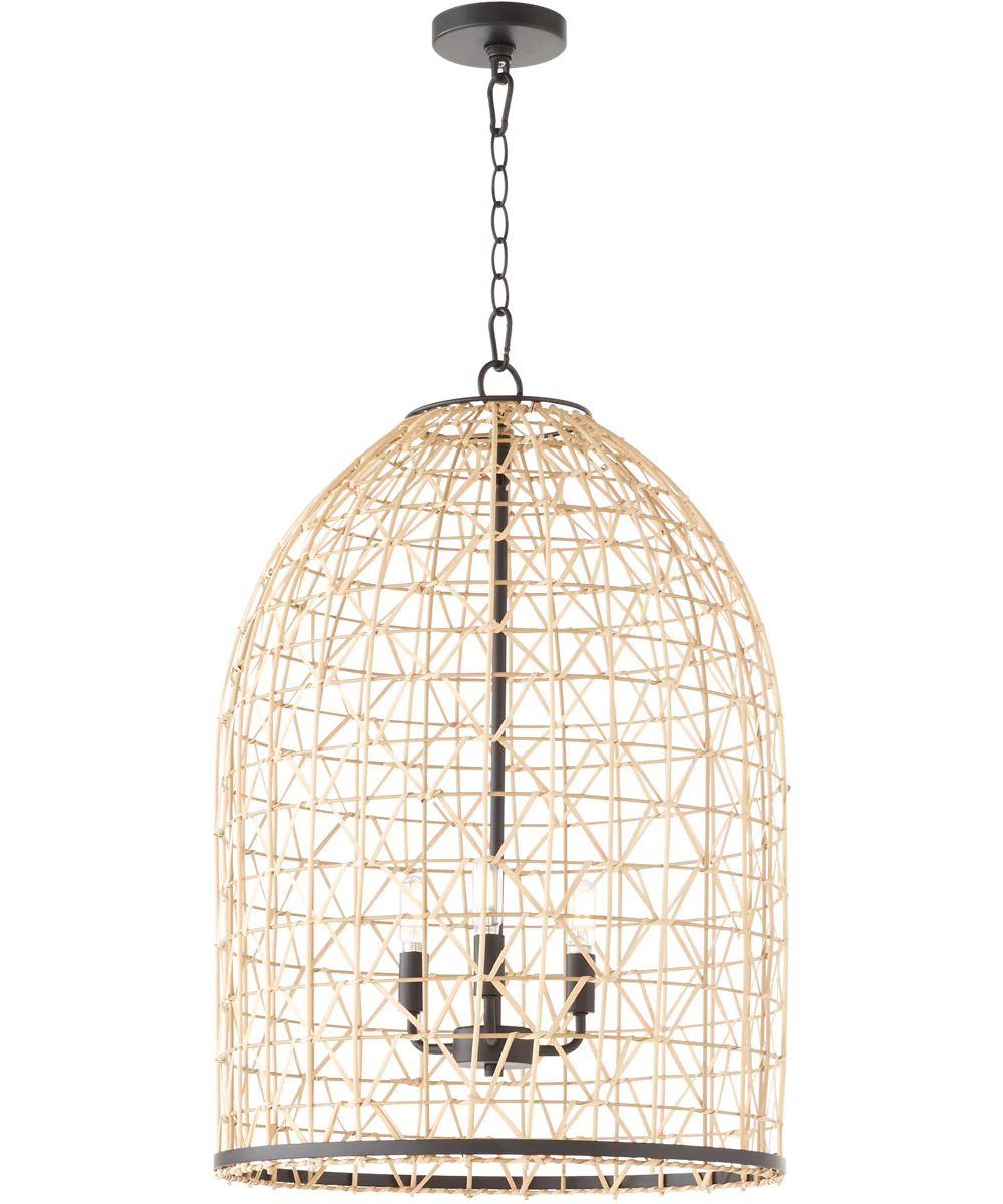 3-light Pendant Matte Black - Image 2