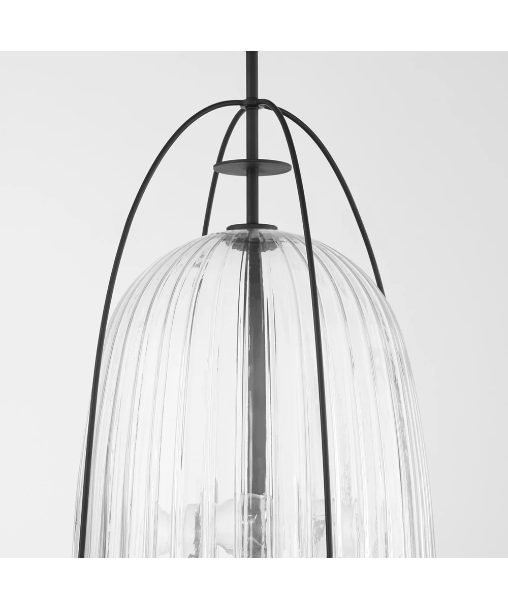 3-light Pendant Matte Black - Image 3