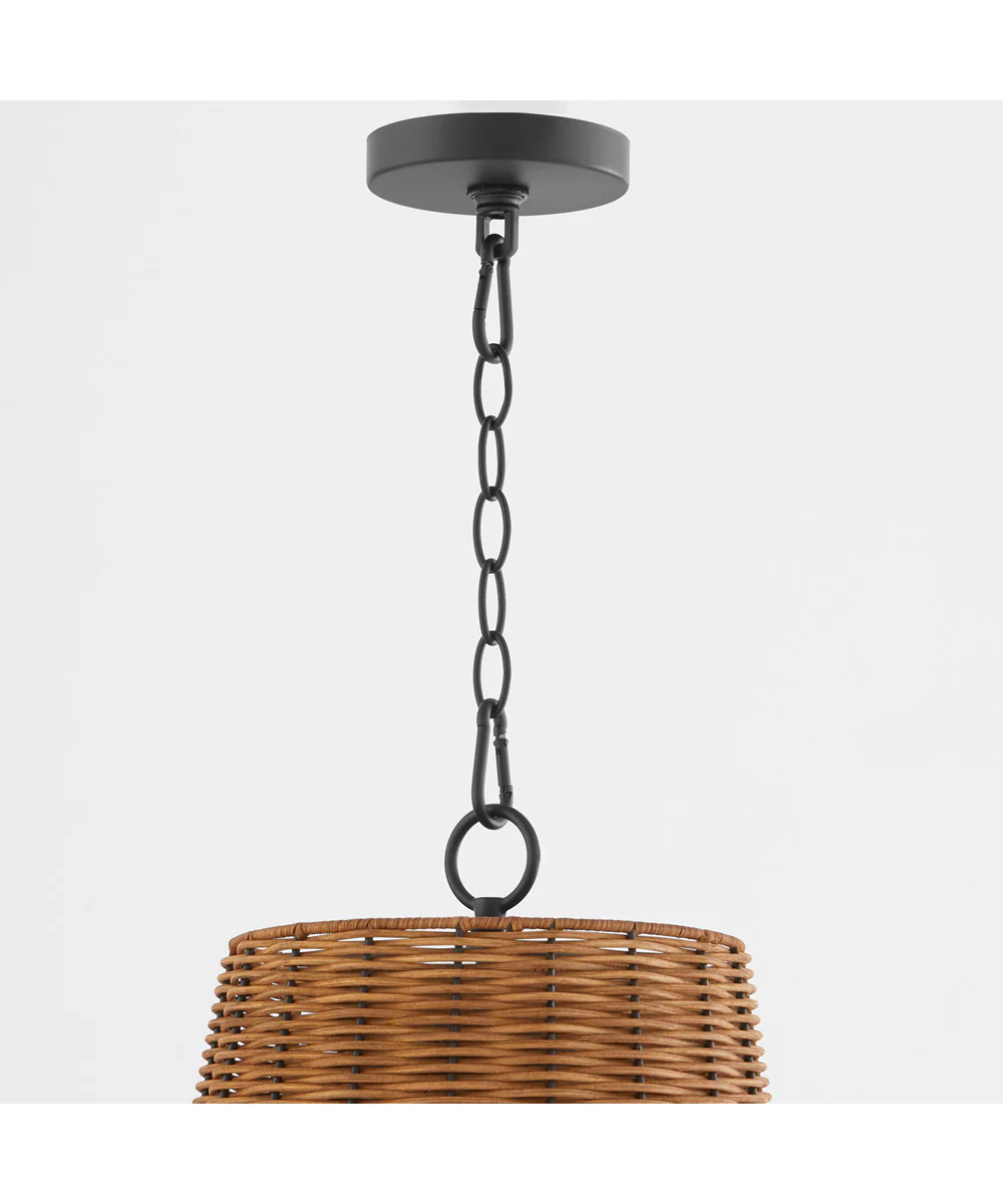 3-light Pendant Matte Black - Image 3