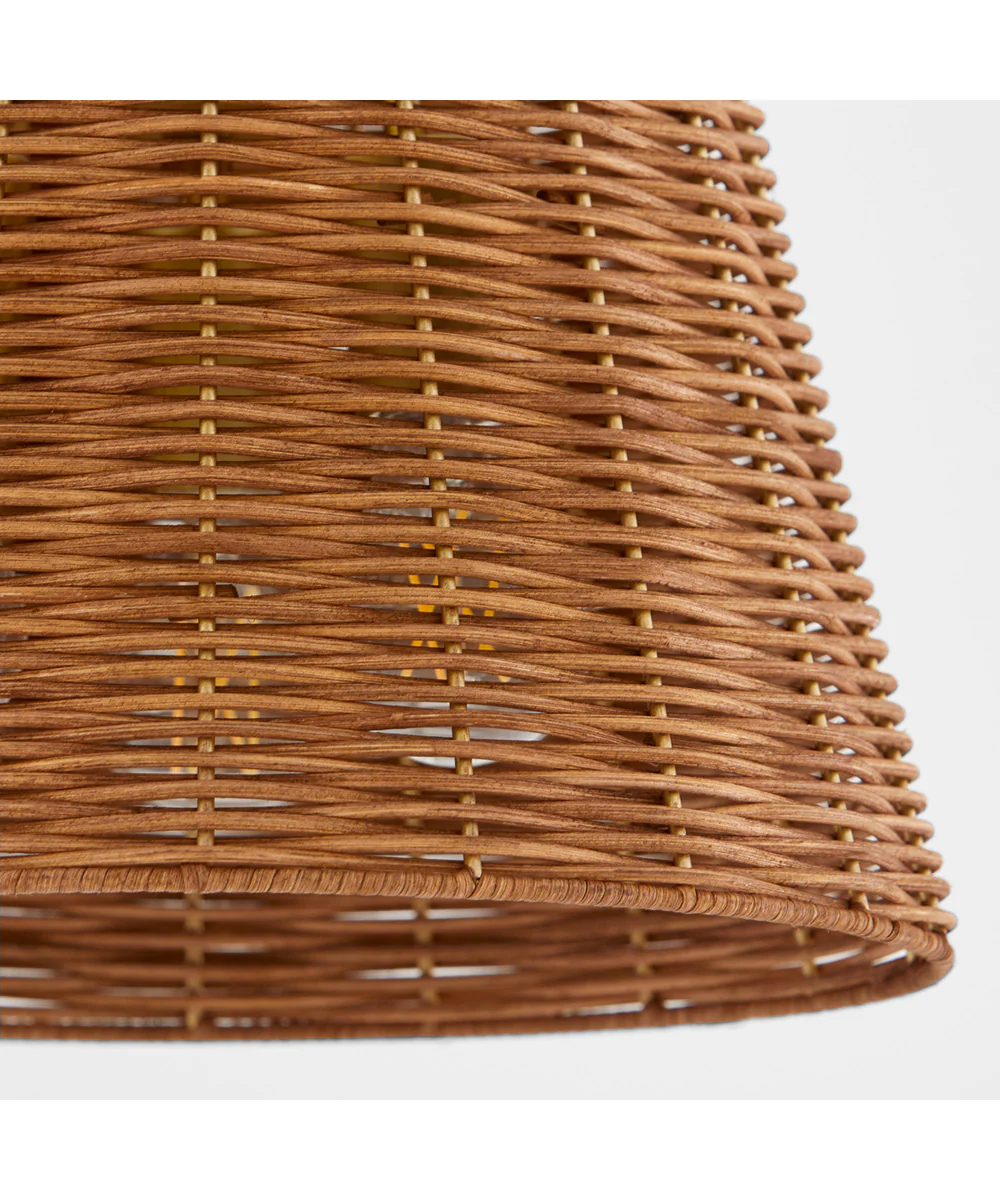 3-light Semi-Flush Mount Aged Brass - Image 3