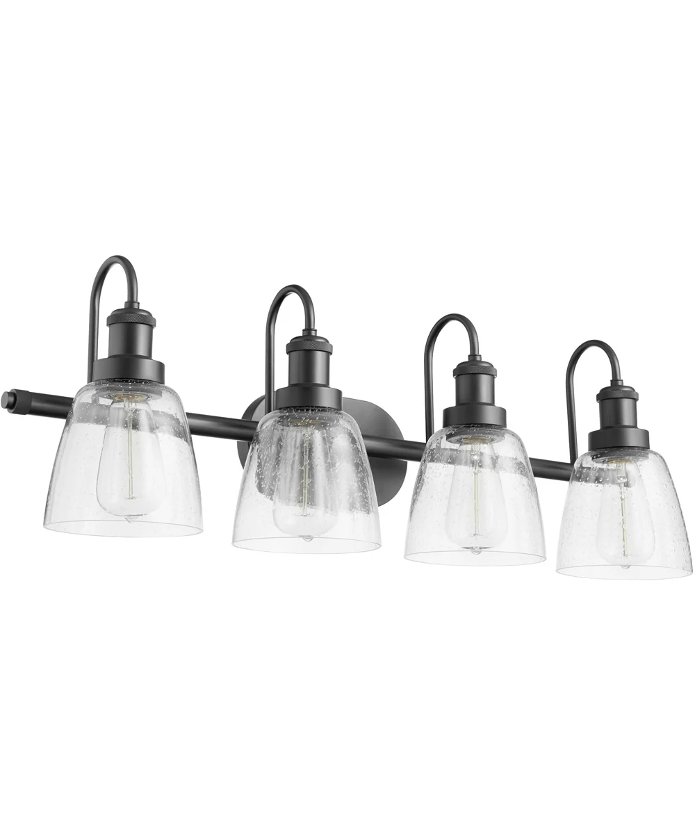 4-light Bath Vanity Light Matte Black