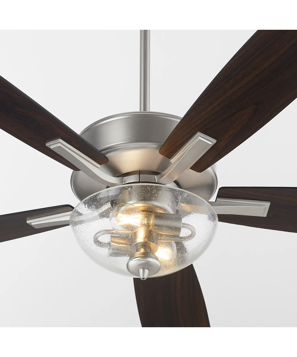 52" Ovation 2-light LED Ceiling Fan Satin Nickel - Image 4