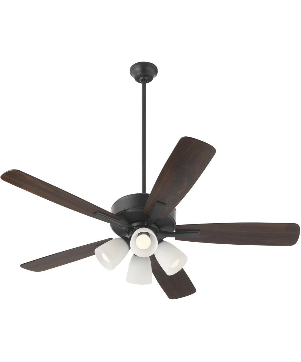 52" Ovation 4-light LED Ceiling Fan Matte Black - Image 2