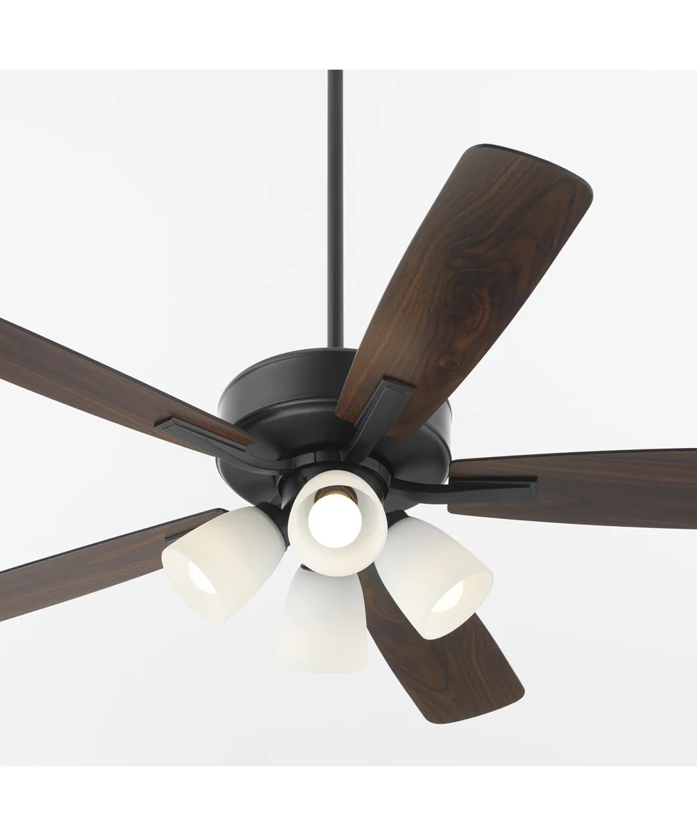 52" Ovation 4-light LED Ceiling Fan Matte Black - Image 3
