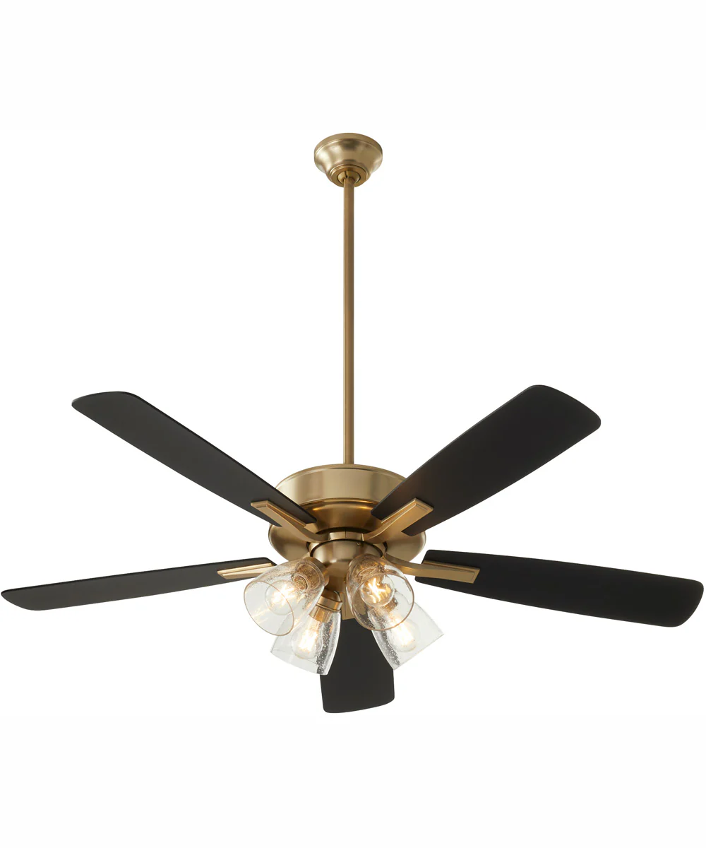 52" Ovation Ceiling Fan Aged Brass - Image 2