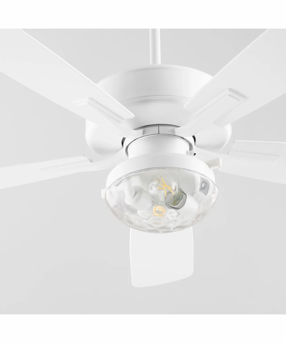 52" Ovation Patio 2-light LED Indoor/Outdoor Patio Ceiling Fan Studio White - Image 3