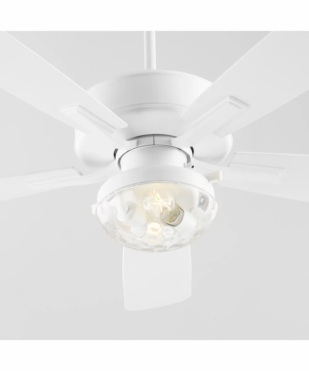 52" Ovation Patio 2-light LED Indoor/Outdoor Patio Ceiling Fan Studio White - Image 4