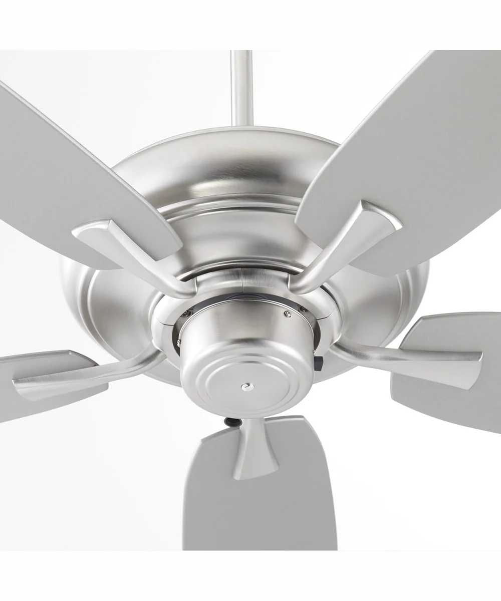 56" Apex Patio Indoor/Outdoor Ceiling Fan Satin Nickel - Image 3
